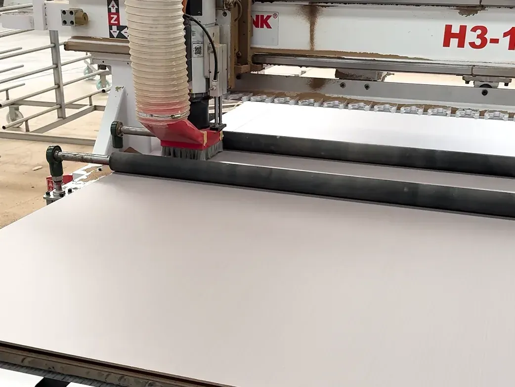 CNC machining of an interior door panel